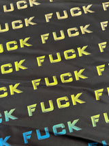Printed Nylon Spandex Neon Graphic Text