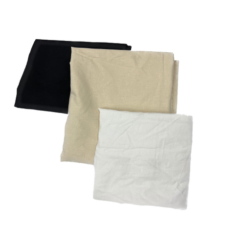 Cotton Muslin Fabric White Black Natural 60" 120"