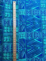 Traditional Polynesian Tapa Light Barkcloth Fabric - Lavander And Black, 36" X 45" (1 Yard)