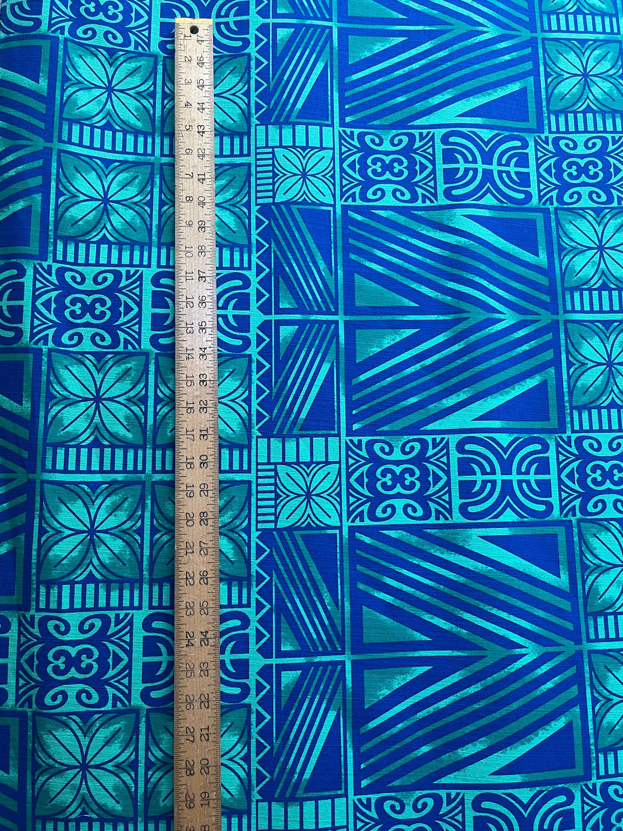Traditional Polynesian Tapa Light Barkcloth Fabric - Lavander & Black, 36" X 45" (1 Yard)