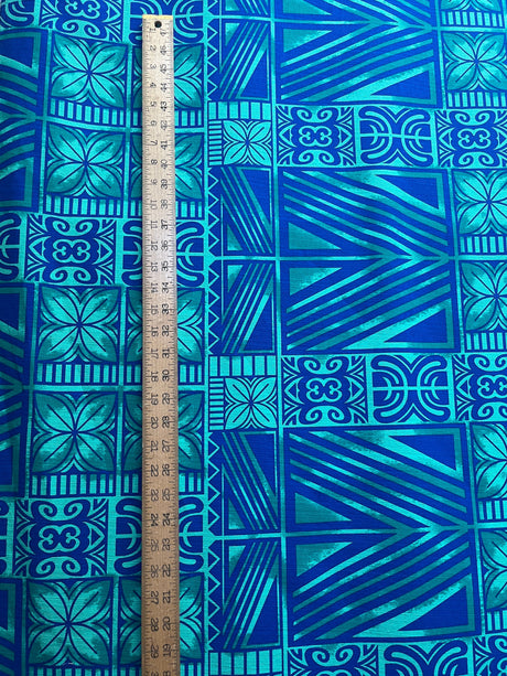 Cotton Barkcloth Fabric Traditional Polynesian Tapa Print