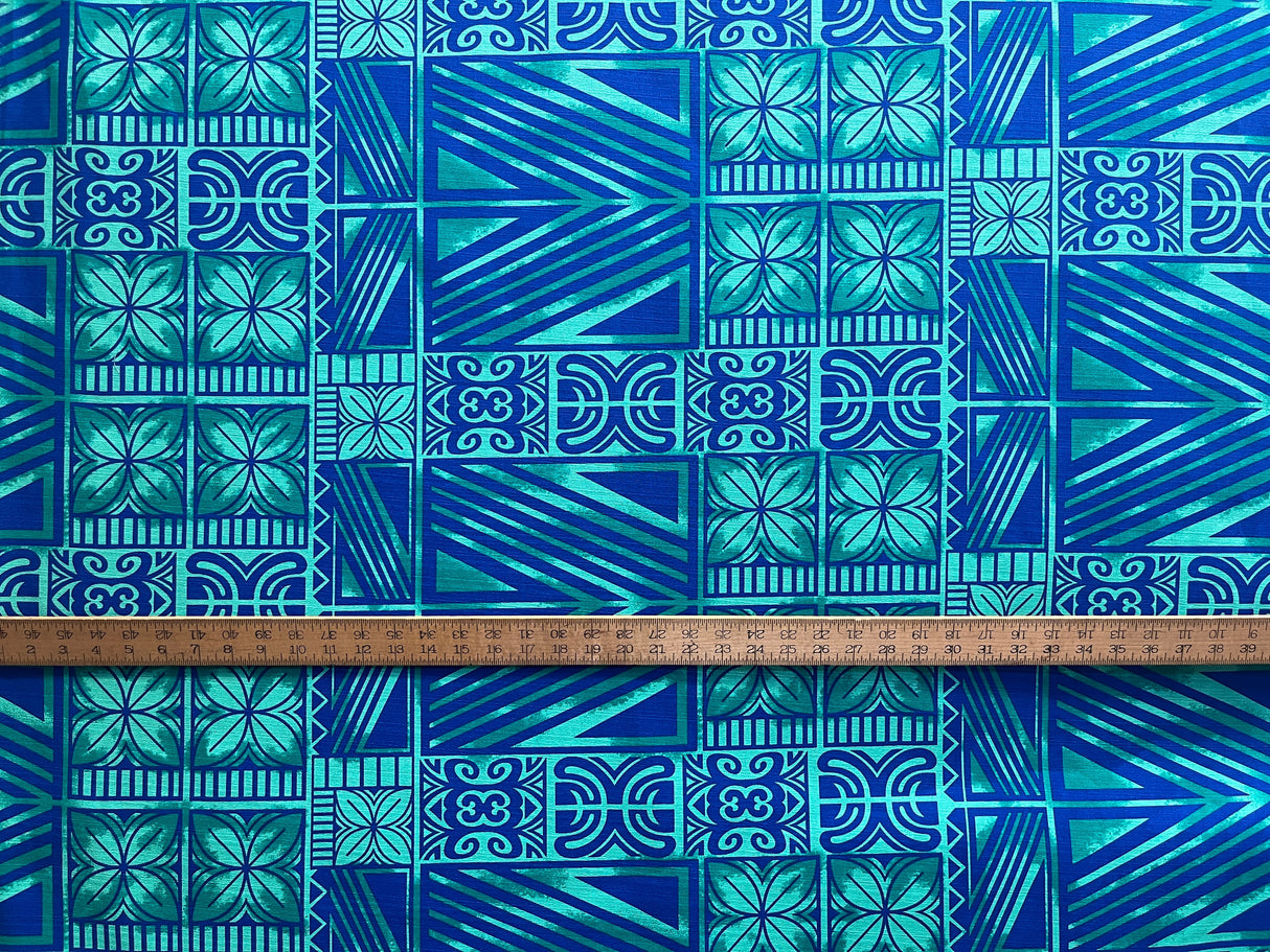 Traditional Polynesian Tapa Light Barkcloth Fabric - Lavander And Black, 36" X 45" (1 Yard)