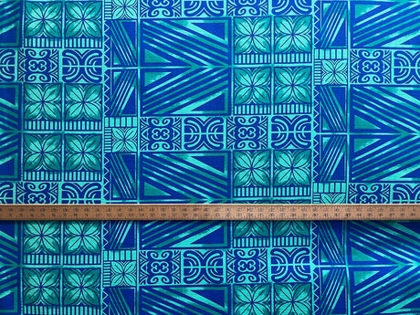 Traditional Polynesian Tapa Light Barkcloth Fabric - Lavander And Black, 36" X 45" (1 Yard)