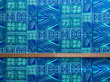 Traditional Polynesian Tapa Light Barkcloth Fabric - Lavander & Black, 36" X 45" (1 Yard)