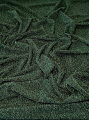 Stretch Glitter Lurex Jersey Hunter Green