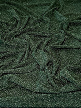 Stretch Glitter Lurex Jersey Hunter Green