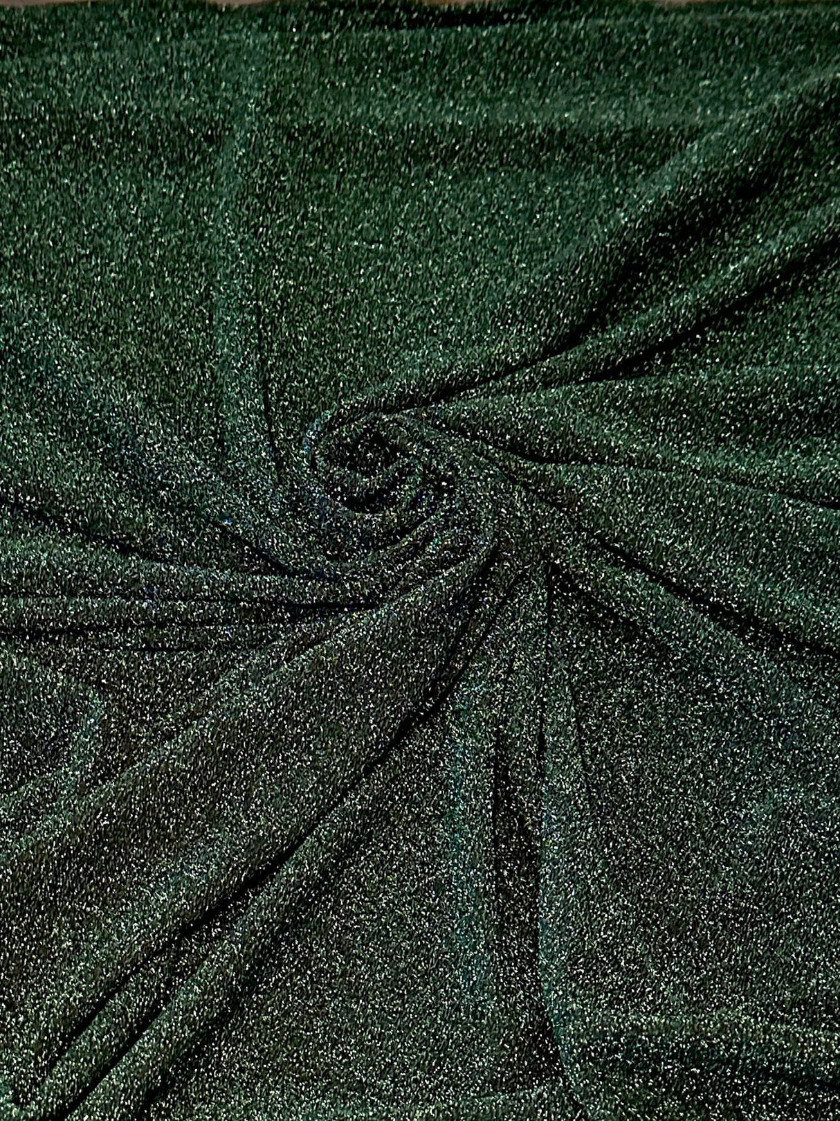 Stretch Glitter Lurex Jersey Hunter Green