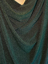 Stretch Glitter Lurex Jersey Hunter Green