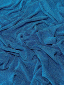 Turquoise Glitter Lurex Jersey