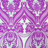 Catina Damask Stretch Sequins Nylon Spandex Mesh Fabric - Iridescent Sequin Damask, 60" Width, 52" Sequin Width (1 Yard)