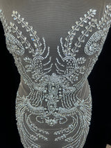Silver Rhinestone Bodice Appliqué