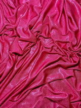 Shiny Foiled Jersey Knit Hot Pink