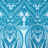 Catina Damask Stretch Sequins Nylon Spandex Mesh Fabric - Iridescent Sequin Damask, 60" Width, 52" Sequin Width (1 Yard)