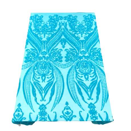 Stretch Sequins Fabric Catina Damask