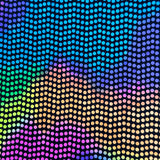 Nylon Spandex Metallic Neon Circle Trans Sequin Fabric