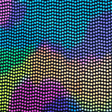 Nylon Spandex Metallic Neon Circle Trans Sequin Fabric