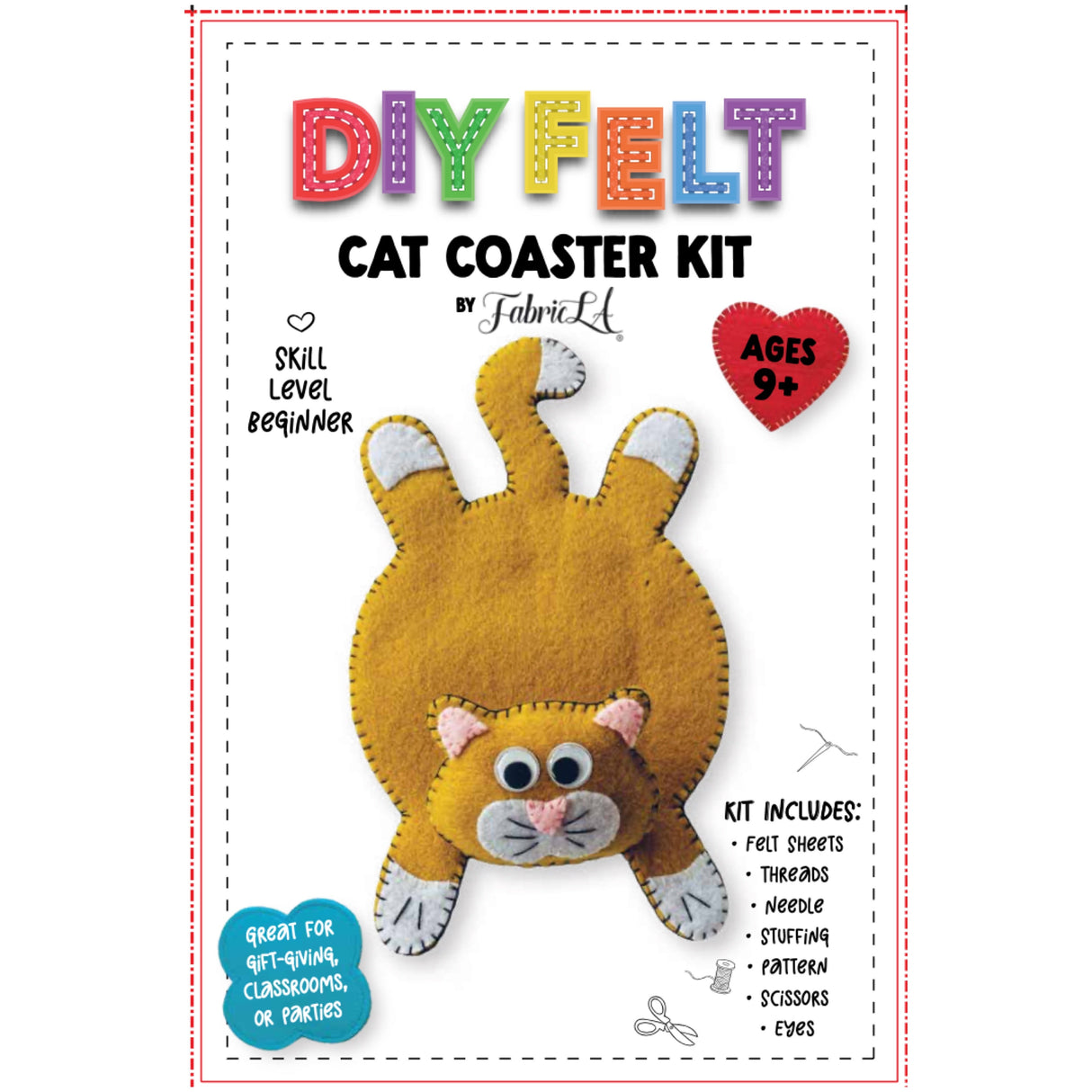 Felt Cat Coaster DIY Kit