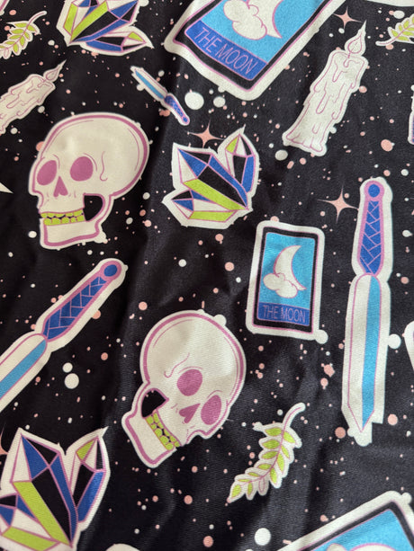 Printed Nylon Spandex Skull Tarot