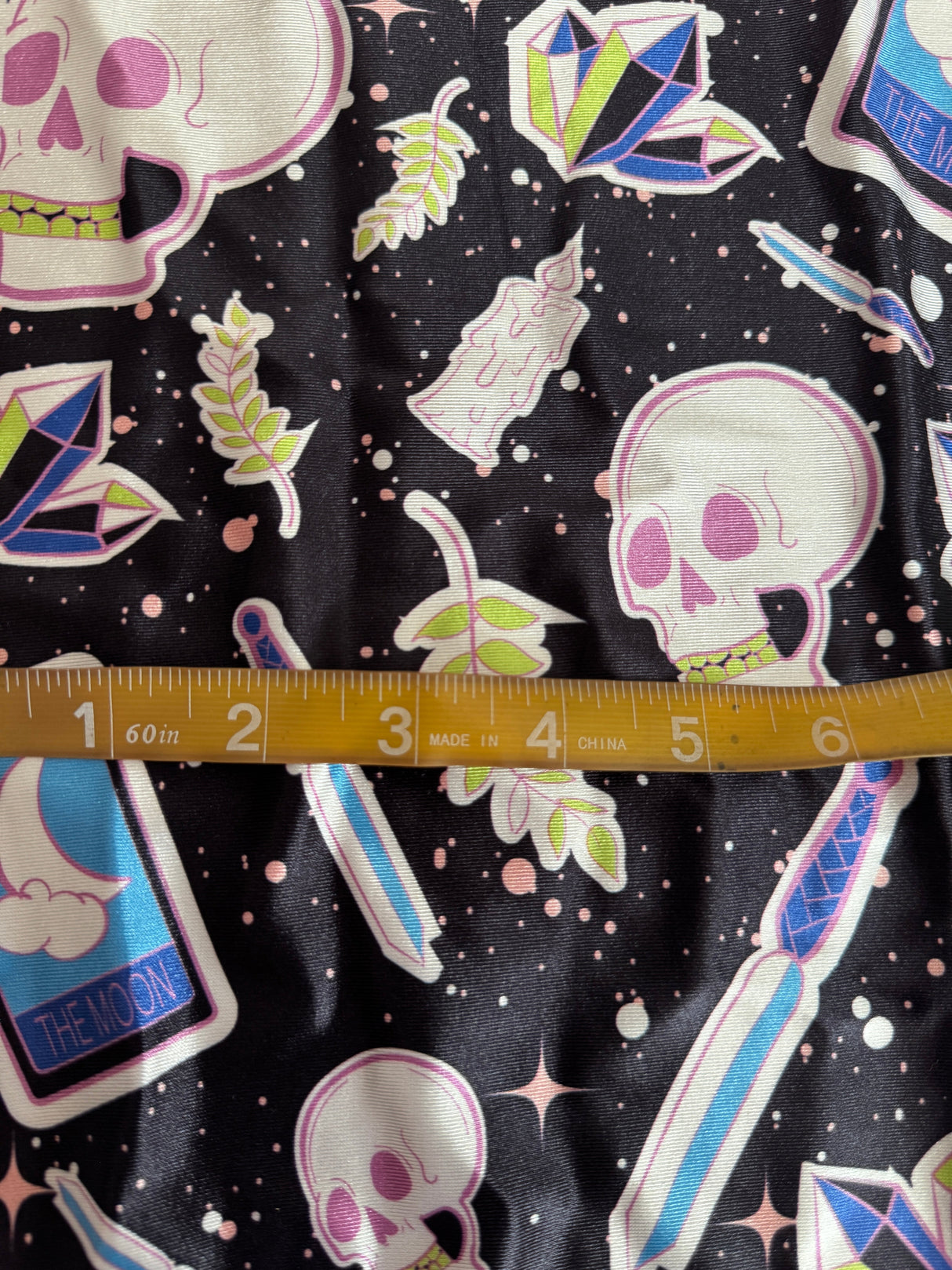 Printed Nylon Spandex Skull Tarot