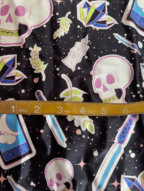 Printed Nylon Spandex Skull Tarot