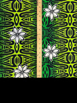 Cotton Fabric Tiare Polynesian Geometric Design