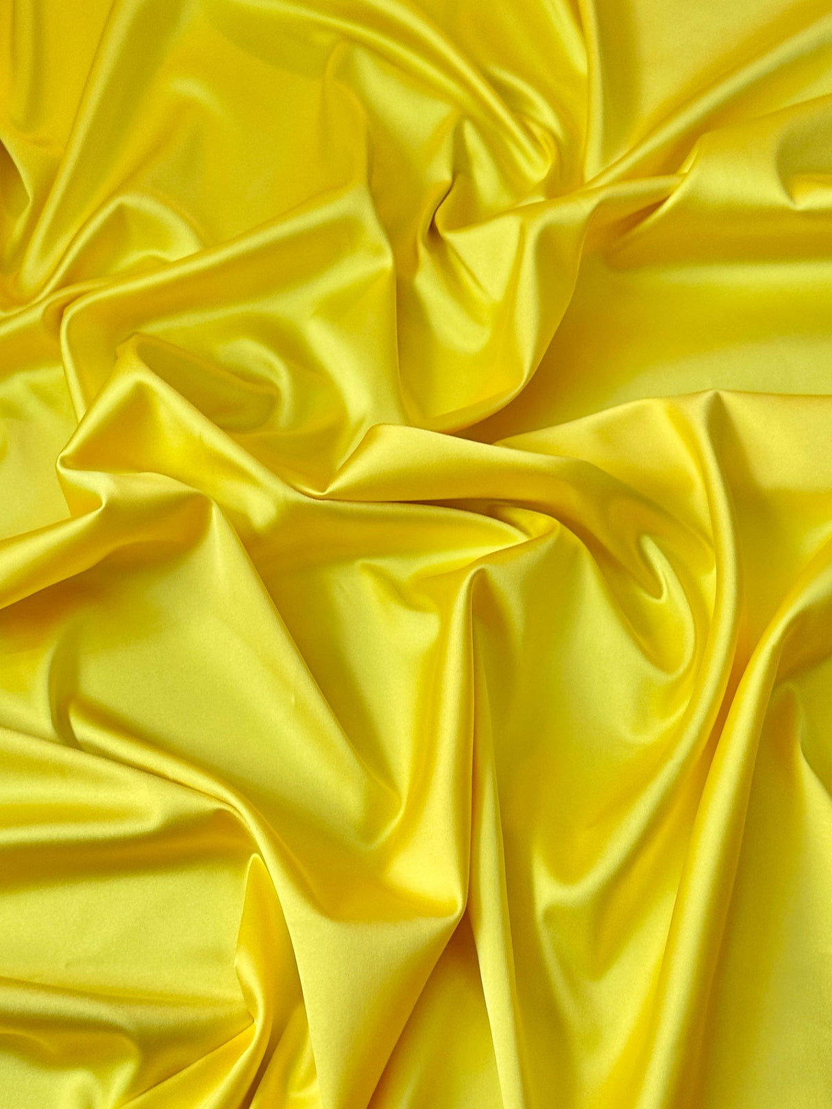 Yellow Stretch Crepe Back Satin