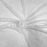 Selena Wave Stretch Sequins Fabric - Nylon Spandex Mesh Fabric, Wave Sequin Design, 60" Width, 52" Sequins Width (1 Yard)