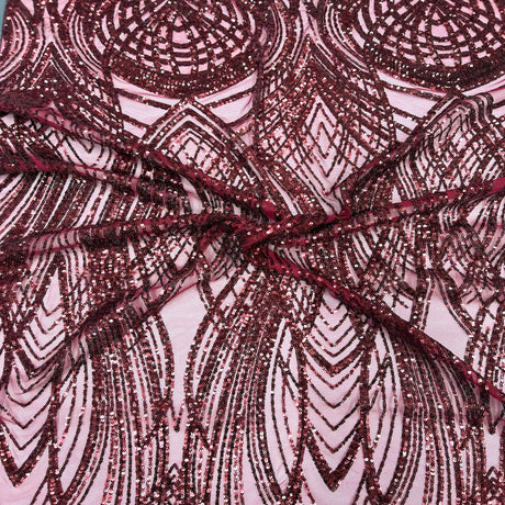 Stretch Sequins Fabric Selena Wave