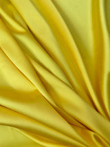 Yellow Stretch Crepe Back Satin