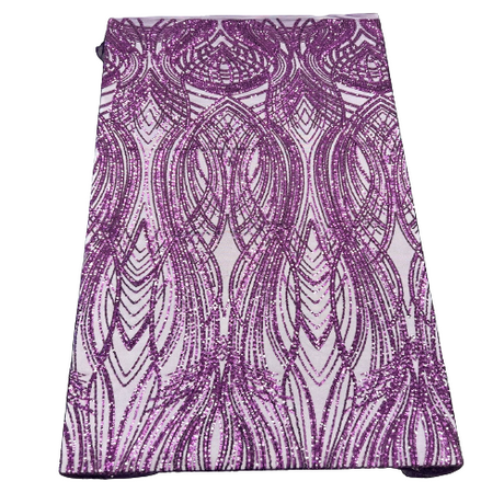 Stretch Sequins Fabric Selena Wave