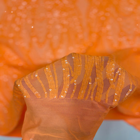 Stretch Sequins Fabric Selena Wave