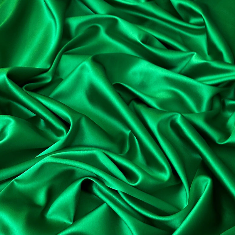 Stretch Crepe Back Satin Emerald Green