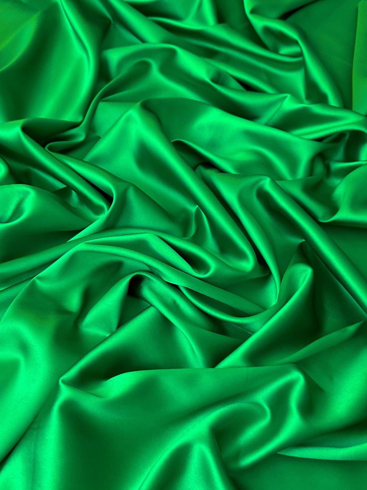 Stretch Crepe Back Satin Emerald Green
