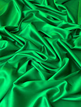 Stretch Crepe Back Satin Emerald Green
