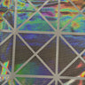 Nylon Spandex Geometric Hologram Foil Fabric