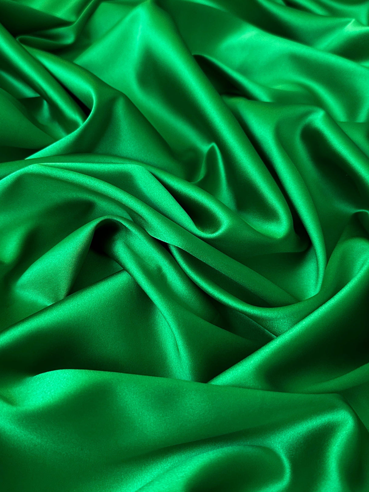Stretch Crepe Back Satin Emerald Green