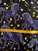 Printed Nylon Spandex Celestial Horses