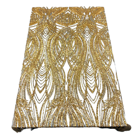 Stretch Sequins Fabric Selena Wave