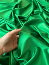 Stretch Crepe Back Satin Emerald Green