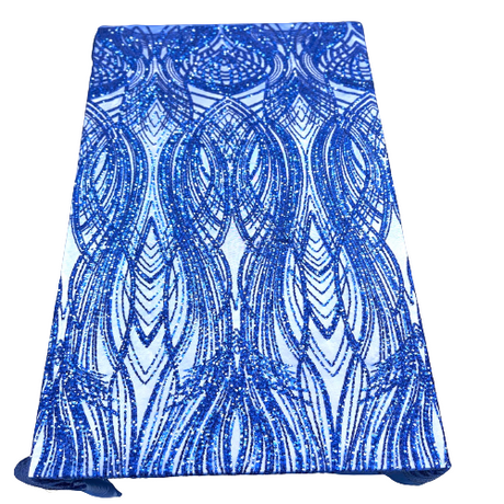Stretch Sequins Fabric Selena Wave
