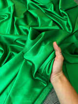 Stretch Crepe Back Satin Emerald Green