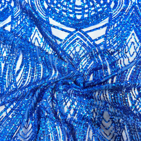 Stretch Sequins Fabric Selena Wave