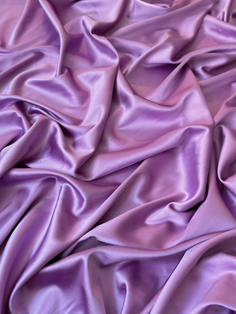 Lavender Stretch Crepe Back Satin