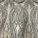 Stretch Sequins Fabric Selena Wave