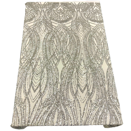 Stretch Sequins Fabric Selena Wave