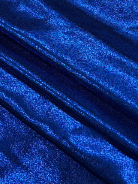 Blue Mystique Spandex Fabric - Blue Metallic Holographic, 60" Width (1 Yard)