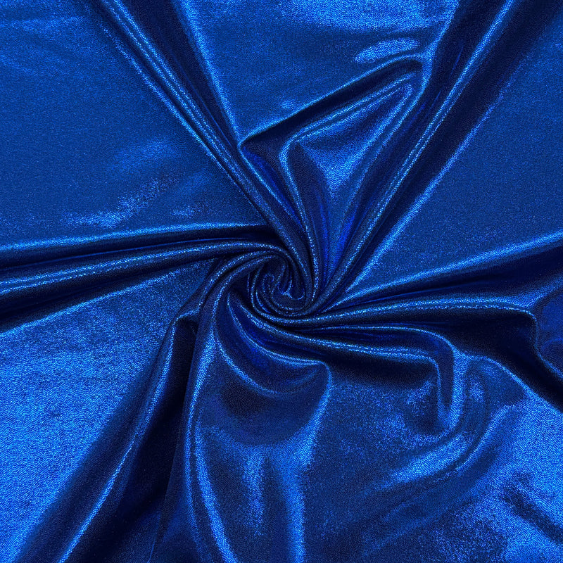 Blue Mystique Spandex Fabric - Blue Metallic Holographic, 60" Width (1 Yard)
