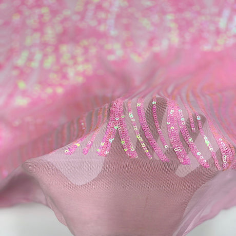 Stretch Sequins Fabric Selena Wave