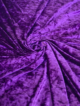 Stretch Crushed Velvet Purple