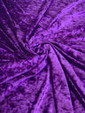 Stretch Crushed Velvet Purple